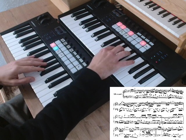 El órgano-sintetizador: fragmento de la suite francesa n.3